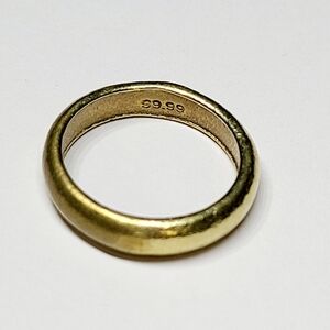 22k Yellow Gold Men Women Band Size 6.5